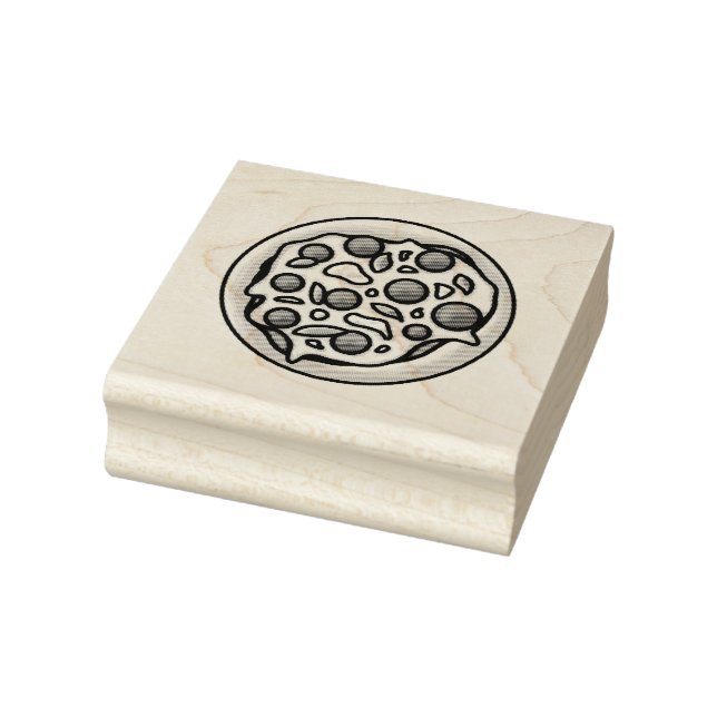 Pizza Rubber Briefmarke Gummistempel (Stempel)