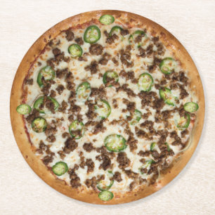 Pizza Runder Pappuntersetzer