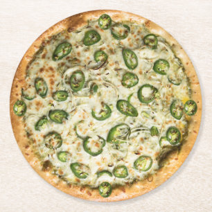 Pizza Runder Pappuntersetzer