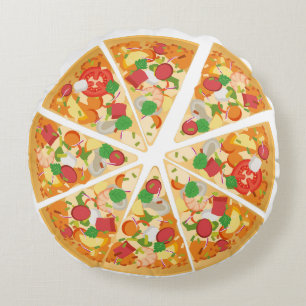 Pizza Rundes Kissen