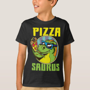Pizza Saurus T-Rex Dinosaur Eating Pizza Pizzasaur T-Shirt