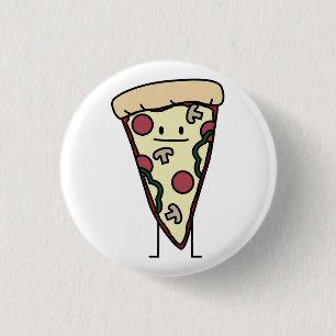 Pizza-Scheibe Button