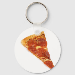 Pizza-Scheibe - eine Scheibe der Pizza Schlüsselanhänger