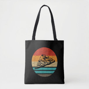 Pizza-Scheibe im Retro-Stil Vintage Tasche