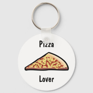 Pizza-Scheibe Schlüsselanhänger