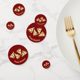 Pizza-Scheiben Design Tischkonfetti Konfetti