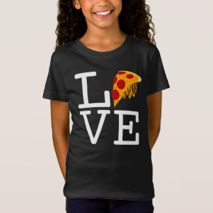 Pizza-Scheiben-Liebe T-Shirt
