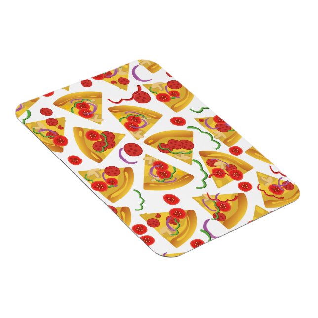 Pizza-Scheiben-Muster Magnet (Rechte Seite)