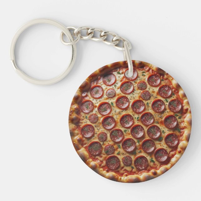 Pizza Schlüsselanhänger (Vorderseite)