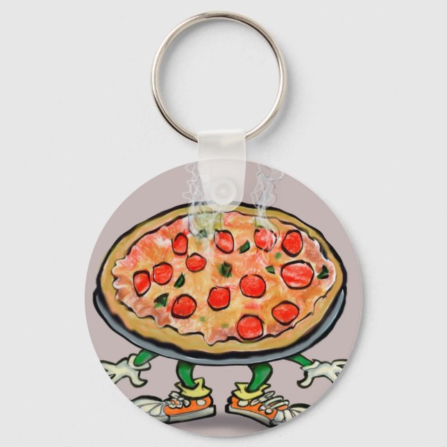 Pizza Schlüsselanhänger (Vorderseite)