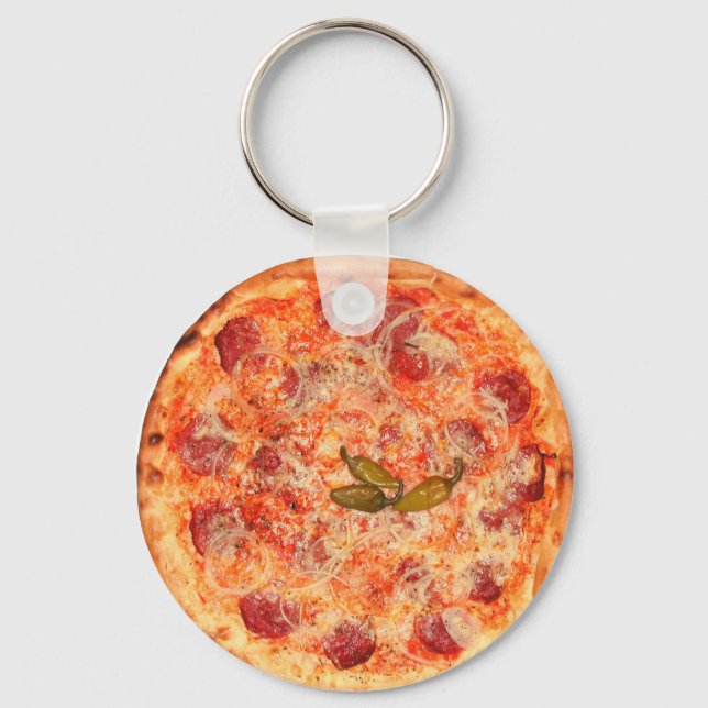Pizza Schlüsselanhänger (Vorderseite)
