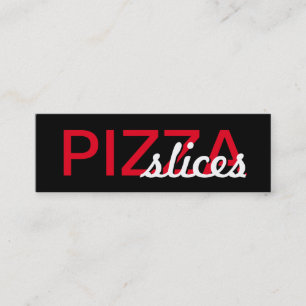 Pizza schneidet Lochkarte Treuekarte