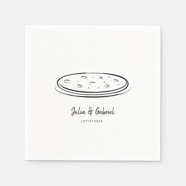 Pizza Serviette (Vorderseite)