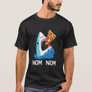 Pizza Shark Pizzaholischer Feinschmecker T-Shirt