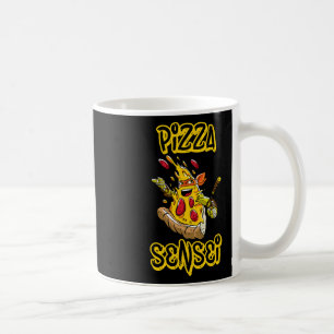 Pizza-Shirt Pizza-Sensei Lustiges Karate für Pizza Kaffeetasse
