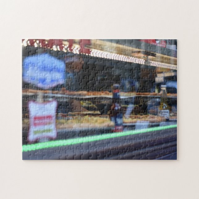 Pizza Shop Reflection Midtown Manhattan New York (Horizontal)