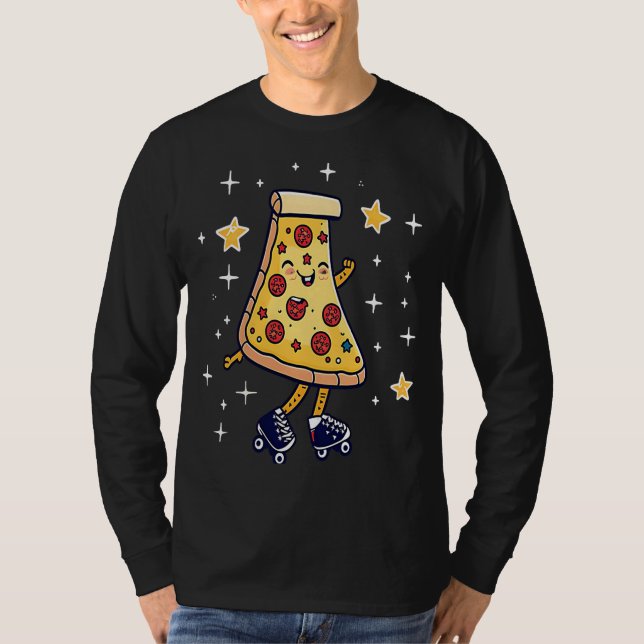 Pizza Skater Roller Derby T-Shirt (Vorderseite)