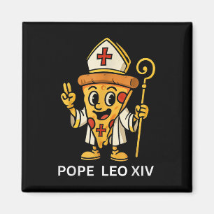 Pizza Slice Cartoon Ca Magnet