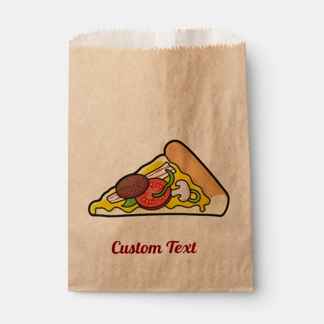 Pizza Slice Favor Bag Geschenktütchen (Vorderseite)