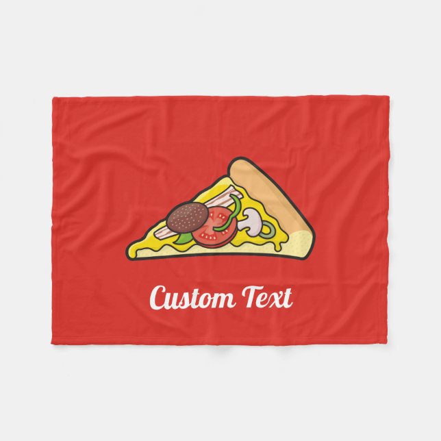 Pizza Slice Fleecedecke (Vorderseite (Horizontal))