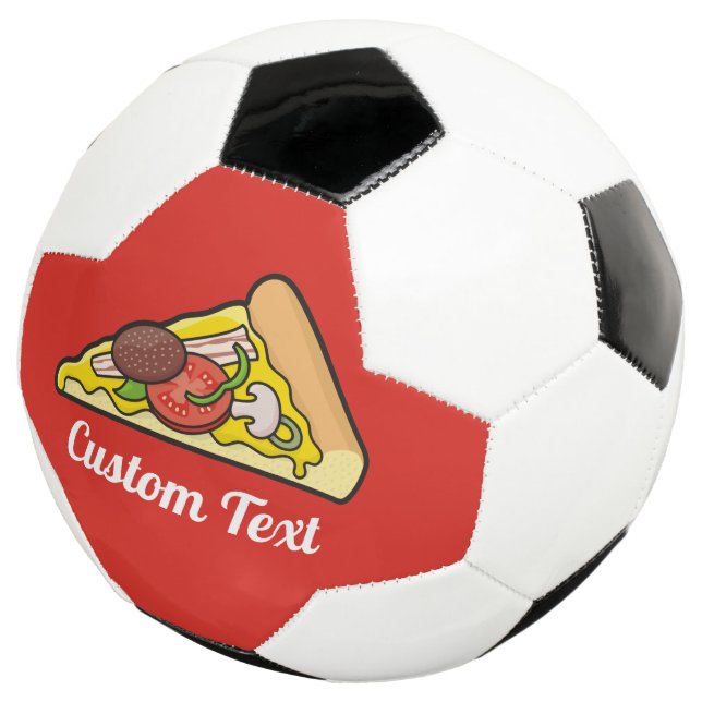 Pizza Slice Fußball (Dreiviertel)
