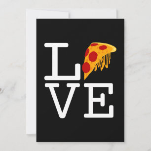 Pizza Slice Liebe Feiertagskarte