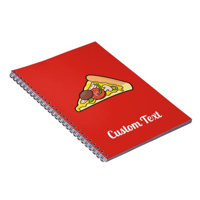 Pizza Slice Notebook Notizblock (Rechte Seite)