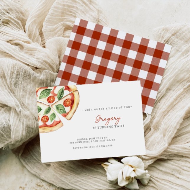 Pizza Slice of Fun Birthday Invitation (Créateur téléchargé)