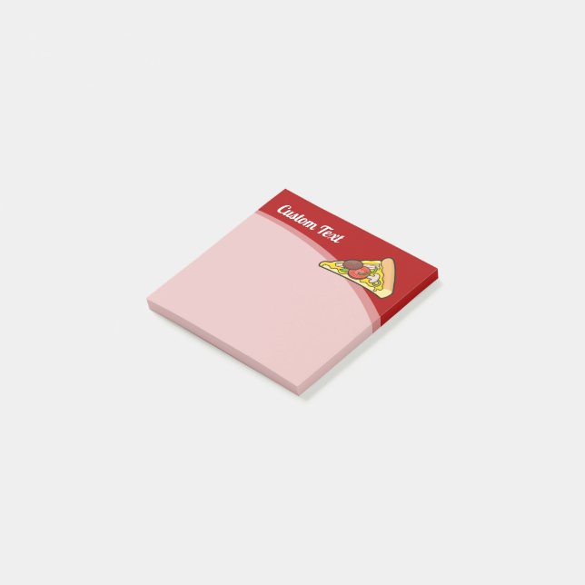 Pizza Slice Post-it Klebezettel (angewinkelt)