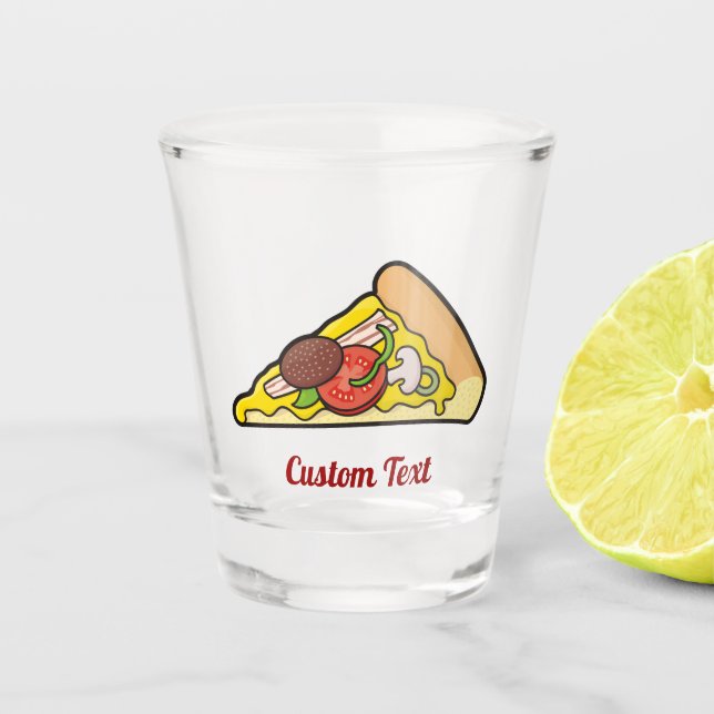 Pizza Slice Schnapsglas (Vorderseite)