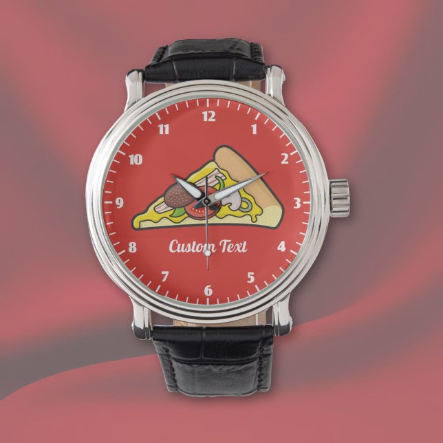 Pizza Slice Wristwatch Armbanduhr (Von Creator hochgeladen)