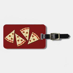 Pizza Slices Design Gepäckmarke Gepäckanhänger