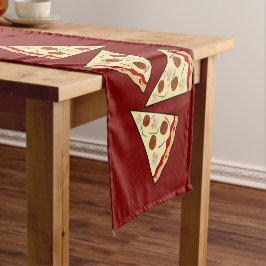 Pizza Slices Design Kurzer Tischläufer