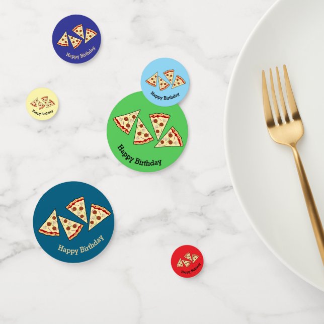 Pizza Slices Design Table Confetti Konfetti (Gruppe)