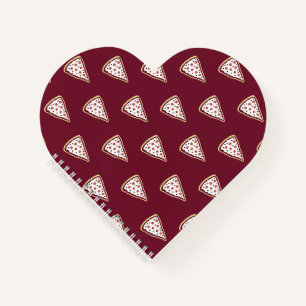 Pizza Slices Heart Notebook (Tomato Red) Notizbuch