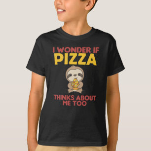 Pizza Sloth Pizza Lover Funny Sprichwort T-Shirt