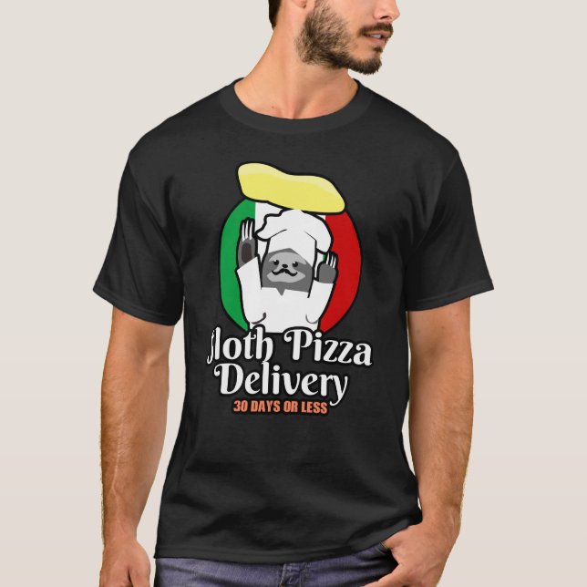 Pizza Sloth T-Shirt (Vorderseite)