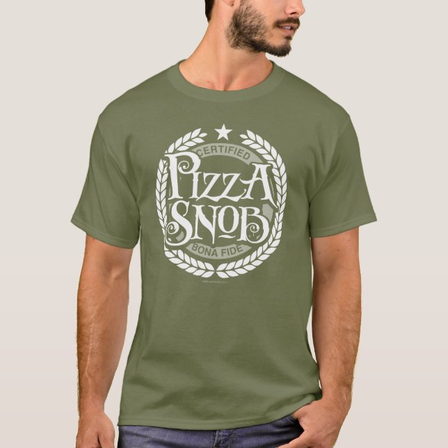 Pizza Snob - lustiger Pizzafreund T-Shirt (Vorderseite)