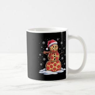 Pizza Snowman - Weihnachtsmannmütze - Pizza-Party Kaffeetasse