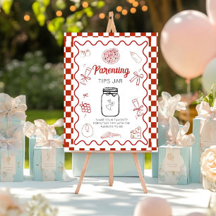 Pizza Special Deliv Kindertipps Jar Baby Dusche Poster
