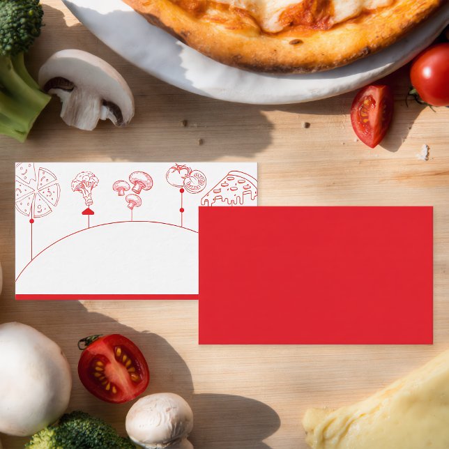 Pizza Special Delivery Blank Platzkarte (Von Creator hochgeladen)