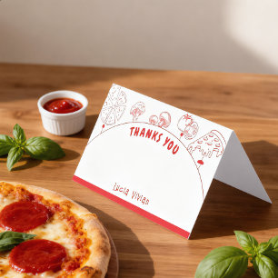 Pizza Special Delivery Danke Blank Card