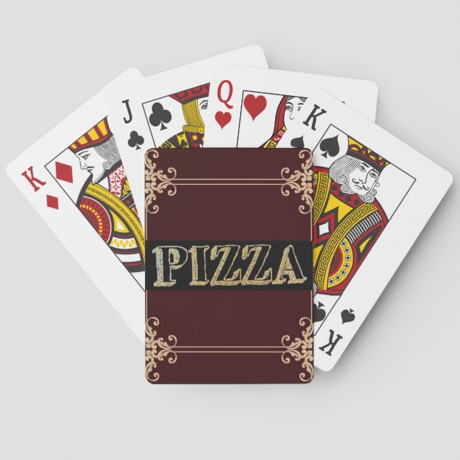 Pizza Spielkarten (Rückseite)