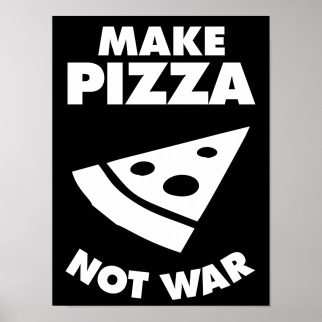 Pizza statt Krieg Poster (Vorne)