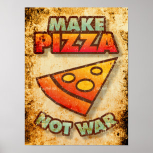 Pizza statt Krieg Poster
