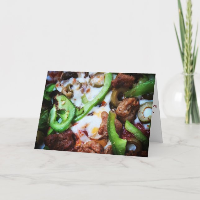 "Pizza Suprême Filtrée" Obtenez une carte de puits (Devant)