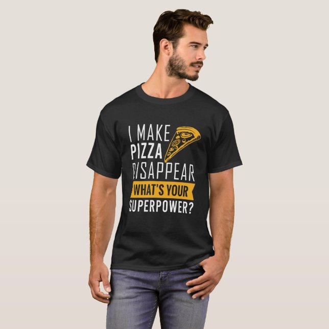 Pizza-T-Shirt lasse ich Pizza verschwinden T-Shirt (Vorne ganz)