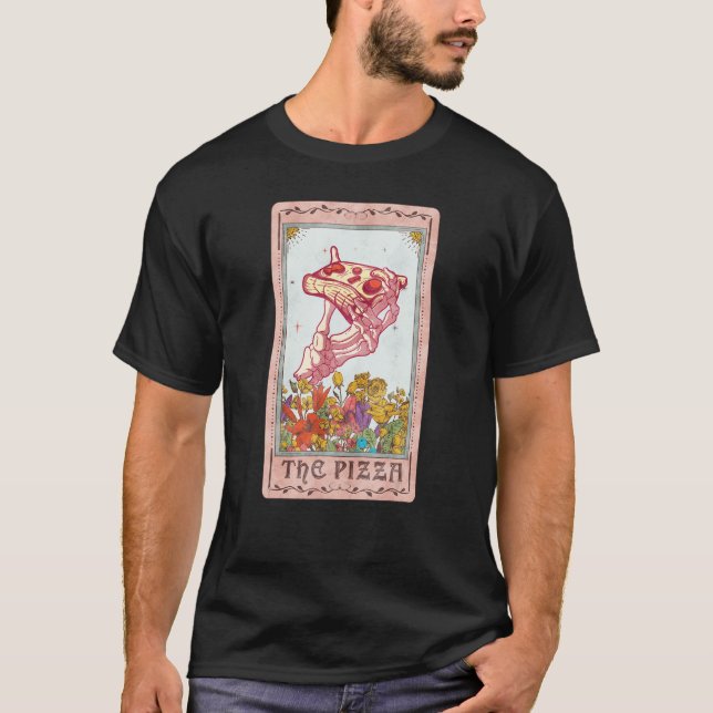 Pizza-Tarot-Karte, Codescore-Tarot-Leser T-Shirt (Vorderseite)