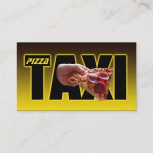 Pizza taxi pizzaservice taxi pizza cai visitenkarte
