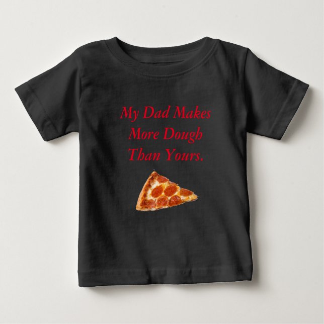 Pizza-Teig-Kind Baby T-shirt (Vorderseite)
